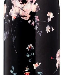 24Bottles Edelstahl Isolierflasche Ebony Rose 0,5 Liter In Schwarz