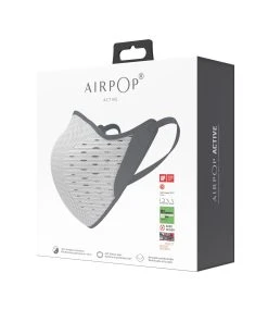 Airpop Maske "Active Grey/white" In Grau -Relaxdays Verkaufsshop airpop maske active grey white in grau 2