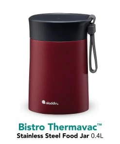 Aladdin Bistro Lunch-Thermobecher, 0,4L, Burgund -Relaxdays Verkaufsshop aladdin bistro lunch thermobecher 0 4l burgund 2