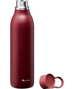 Aladdin CityLoop Isolierflasche, 0,6L, Burgund-Rot -Relaxdays Verkaufsshop aladdin cityloop isolierflasche 0 6l burgund rot 2