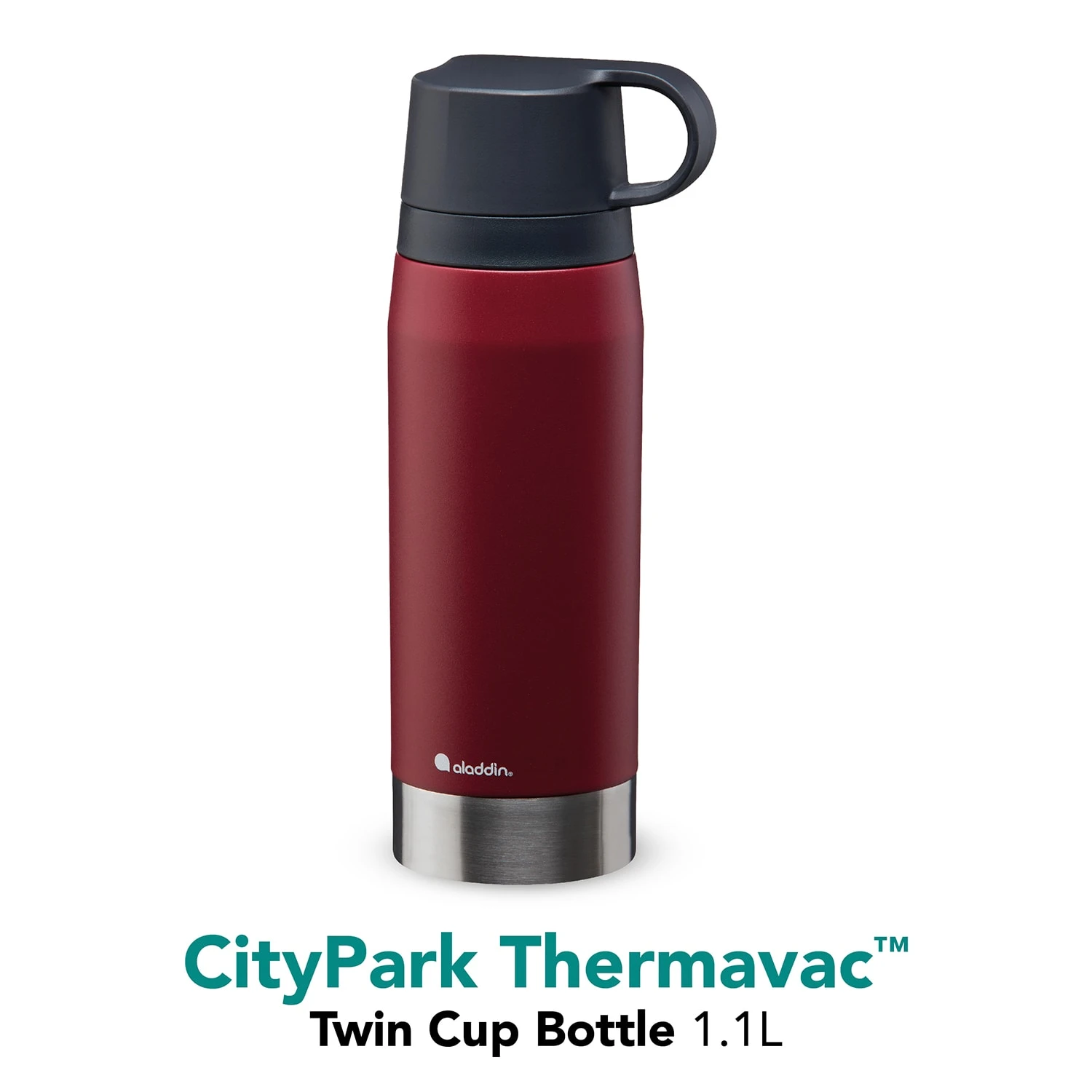 Aladdin CityPark Thermoflasche, 1,1L, Burgund-Rot 3 Aladdin CityPark Thermoflasche, 1,1L, Burgund-Rot – Bild 3