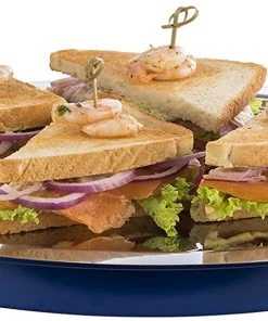 APS 6-tlg. Thermo Tablett Set In Blau/Transparent Ø 35 Cm, H: 15 Cm -Relaxdays Verkaufsshop aps 6 tlg thermo tablett set in blau transparent o 35 cm h 15 cm 3