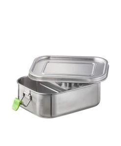 APS Lunchbox 1,1 Liter In Edelstahl 20,5 X 14,5 Cm, H: 6,5 Cm