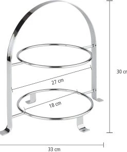 APS Serviergestell In Edelstahl, Maße: 33 X 23,5 X 30 Cm -Relaxdays Verkaufsshop aps serviergestell in edelstahl masse 33 x 23 5 x 30 cm 3