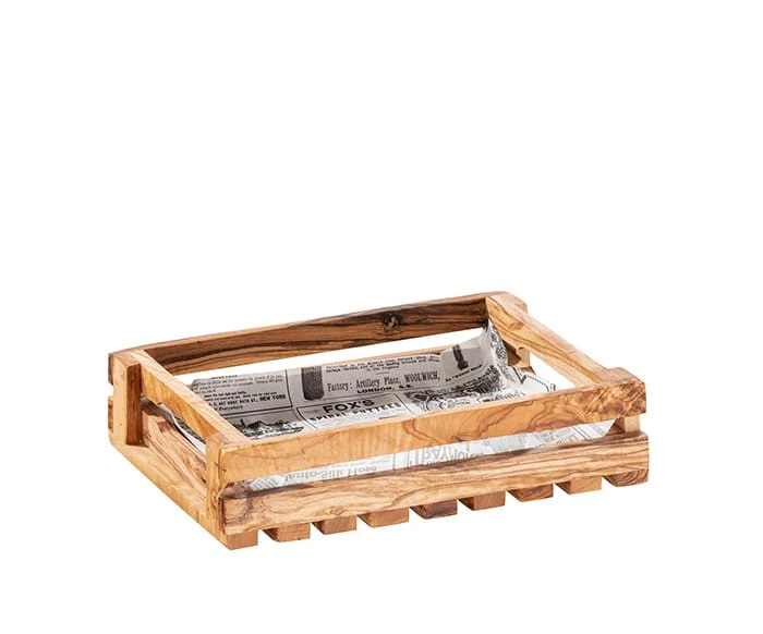 APS Table Caddy -OLIVE- In Braun, Maße: 25 X 18 X 6 Cm 2 APS Table Caddy -OLIVE- In Braun, Maße: 25 X 18 X 6 Cm – Bild 2