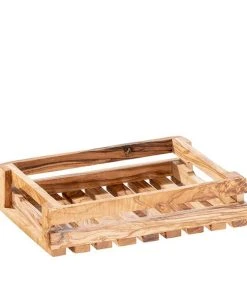 APS Table Caddy -OLIVE- In Braun, Maße: 25 X 18 X 6 Cm