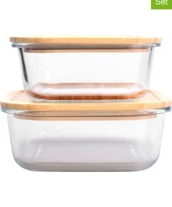 Ard'time 2er-Set: Vorratsbehälter "Bobio" In Natur