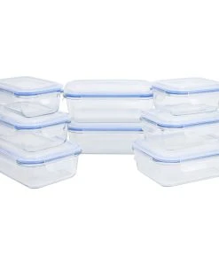 Axentia Frischhaltedose, Glas Mit Deckel 8er-Set