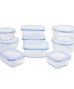 Axentia Frischhaltedose, Glas Mit Deckel 9er-Set