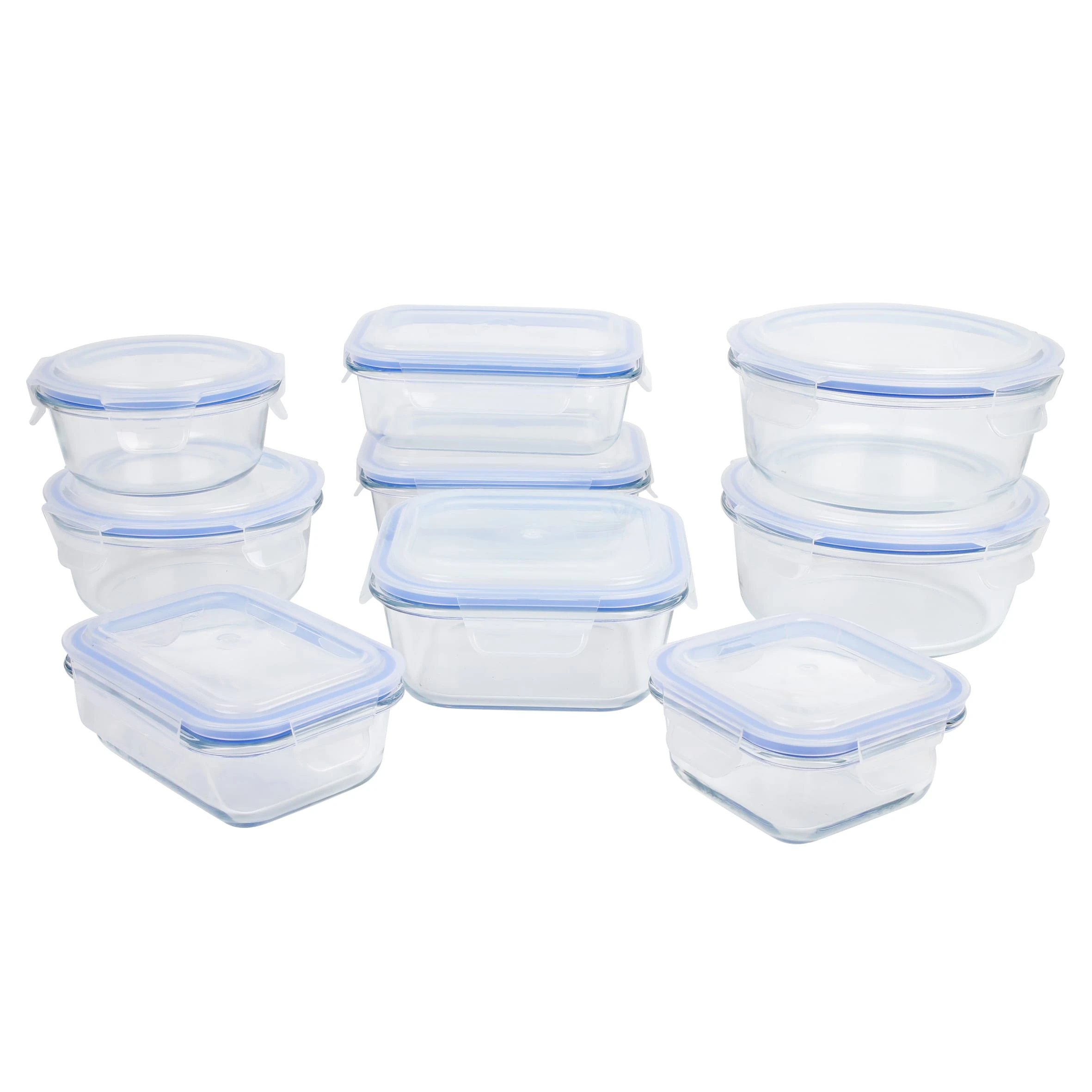 Axentia Frischhaltedose, Glas Mit Deckel 9er-Set 1 Axentia Frischhaltedose, Glas Mit Deckel 9er-Set