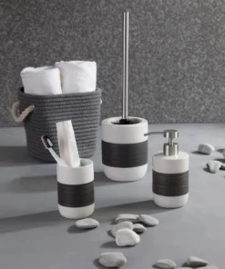 Axentia Seifenspender "Athen" In Weiß/ Grau -Relaxdays Verkaufsshop axentia seifenspender athen in weiss grau 1 scaled