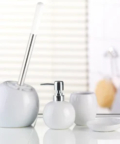 Axentia Seifenspender "Leander" In Weiß -Relaxdays Verkaufsshop axentia seifenspender leander in weiss 1 scaled