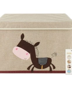 Bieco Spielwaren Aufbewahrungsbox Mit Deckel Esel In Braun