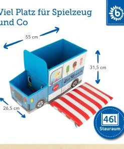 Bieco Spielwaren Aufbewahrungsbox Mit Deckel Kinder Icecream In Blau -Relaxdays Verkaufsshop bieco spielwaren aufbewahrungsbox mit deckel kinder icecream in blau 2 scaled