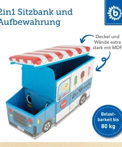 Bieco Spielwaren Aufbewahrungsbox Mit Deckel Kinder Icecream In Blau -Relaxdays Verkaufsshop bieco spielwaren aufbewahrungsbox mit deckel kinder icecream in blau 3 scaled