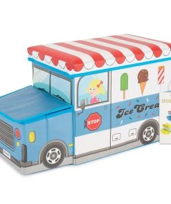 Bieco Spielwaren Aufbewahrungsbox Mit Deckel Kinder Icecream In Blau