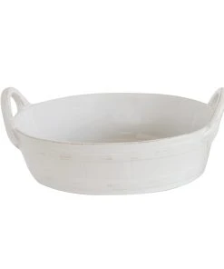 Bloomingville Servierschale JALLE Weiß 19x26 Cm