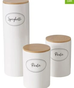 Boltze 3er-Set: Vorratsdosen "Cucina" In Weiß