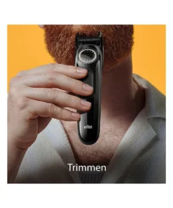 Braun Barttrimmer "Series 3 - BT3400" In Schwarz -Relaxdays Verkaufsshop braun barttrimmer series 3 bt3400 in schwarz 3