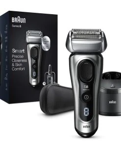 Braun Elektrischer Rasierer "Series 8 - 8457cc System Wet&dry" In Silber