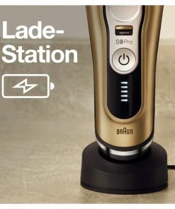 Braun Elektrischer Rasierer "Series 9 - 9419s Wet&dry" In Gold -Relaxdays Verkaufsshop braun elektrischer rasierer series 9 9419s wetanddry in gold 9