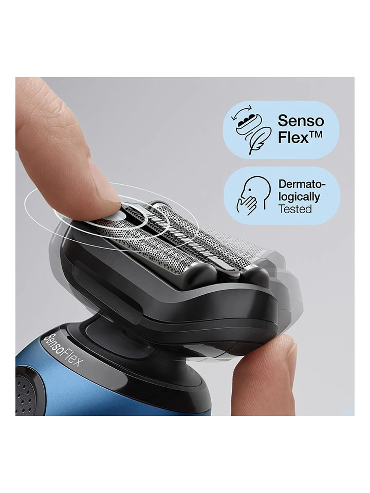 Braun Elektrorasierer "Series 6 - 61-B7500cc" In Dunkelblau/ Schwarz 4 Braun Elektrorasierer "Series 6 - 61-B7500cc" In Dunkelblau/ Schwarz – Bild 4