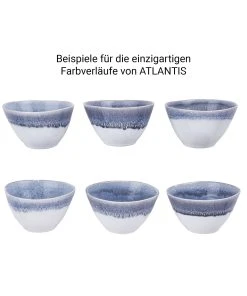 Butlers 4x Schale 640ml ATLANTIS In Blau -Relaxdays Verkaufsshop butlers 4x schale 640ml atlantis in blau 7