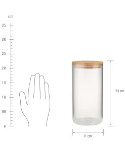 Butlers 4x Vorratsgläser 1750ml WOODLOCK In Transparent -Relaxdays Verkaufsshop butlers 4x vorratsglaser 1750ml woodlock in transparent 3