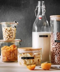 Butlers 4x Vorratsgläser 1750ml WOODLOCK In Transparent -Relaxdays Verkaufsshop butlers 4x vorratsglaser 1750ml woodlock in transparent 6