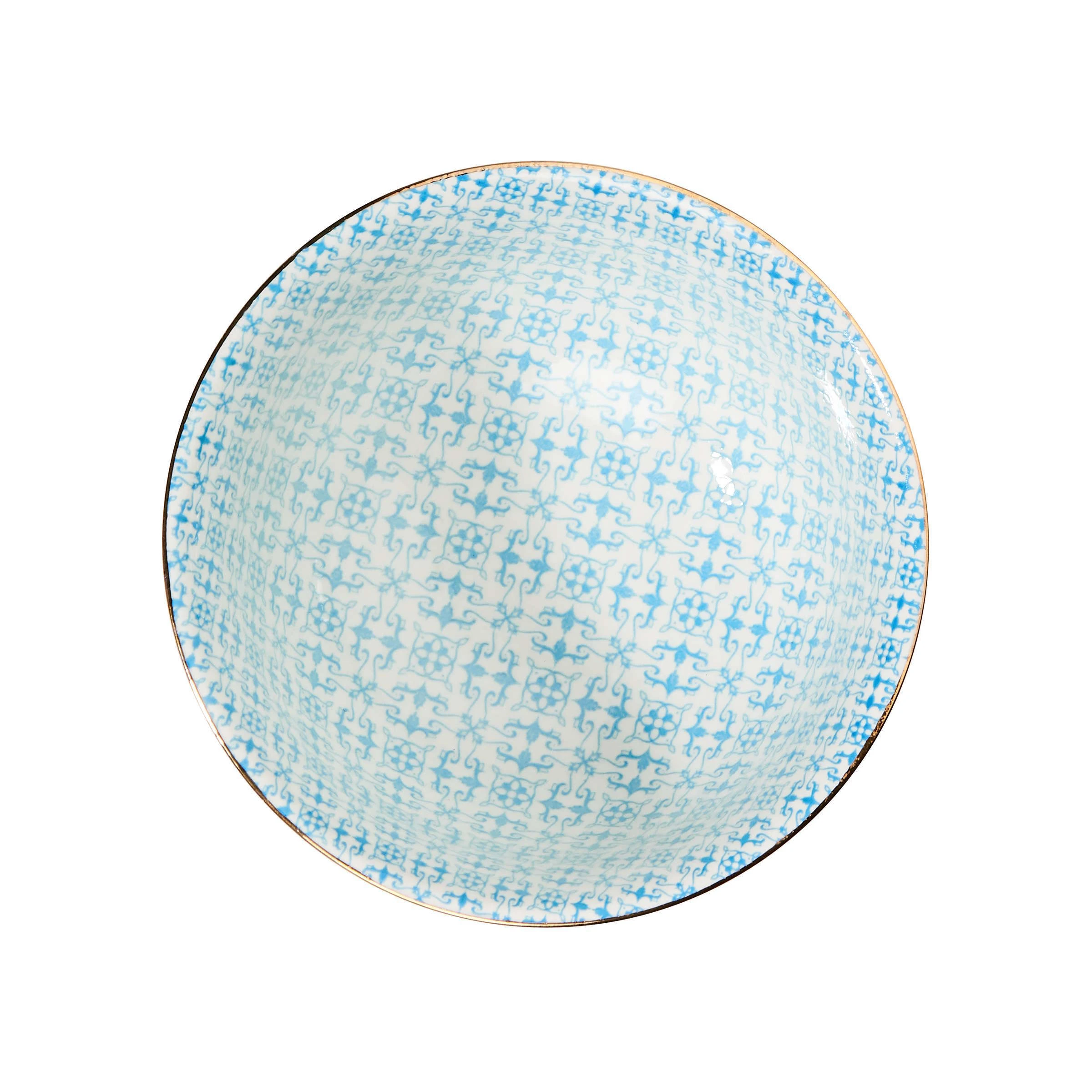 Butlers 6x Schale Mit Goldrand 520 Ml ORNAMENTS In Blau-Weiß 4 Butlers 6x Schale Mit Goldrand 520 Ml ORNAMENTS In Blau-Weiß – Bild 4