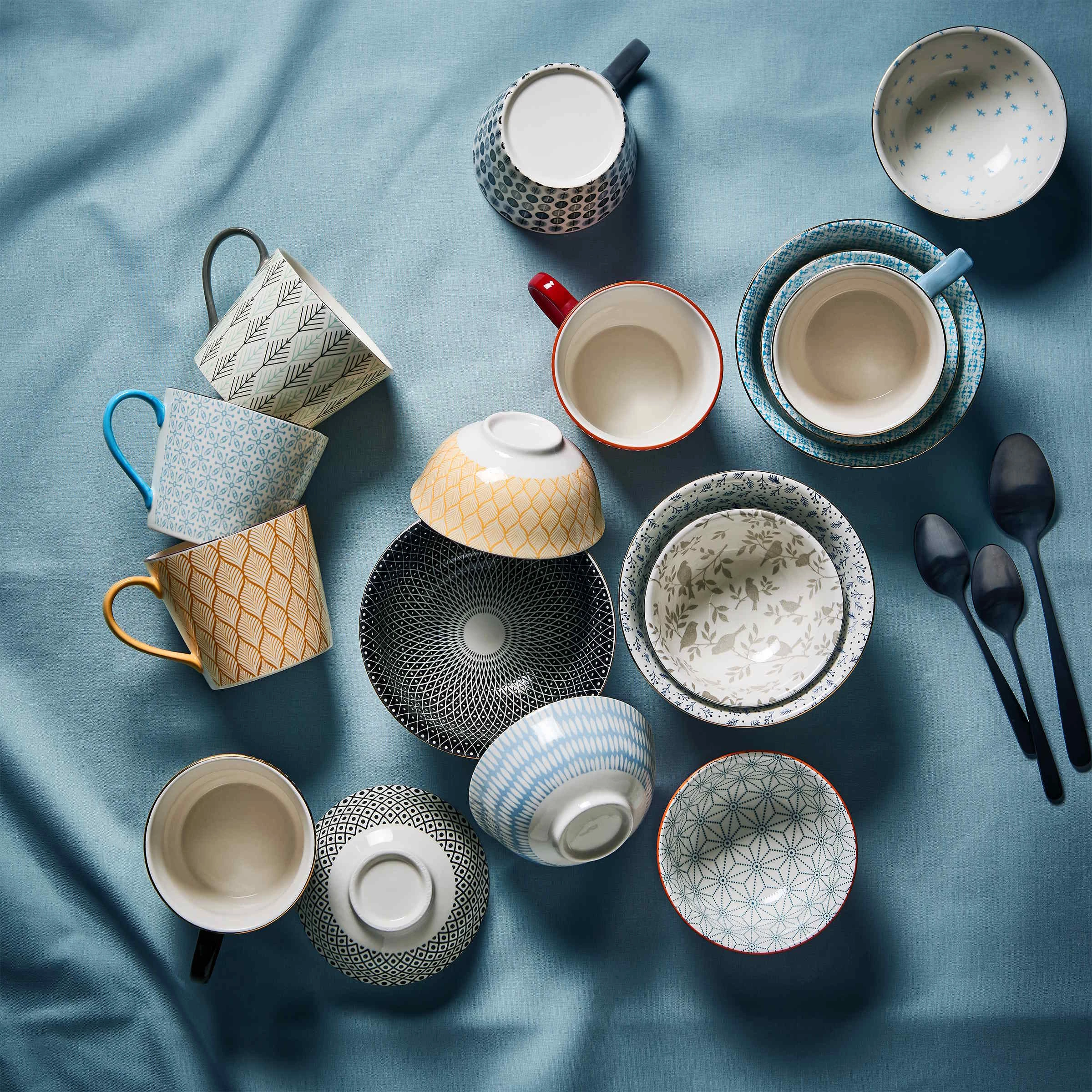 Butlers 6x Schale Mit Goldrand 520 Ml ORNAMENTS In Blau-Weiß 6 Butlers 6x Schale Mit Goldrand 520 Ml ORNAMENTS In Blau-Weiß – Bild 6