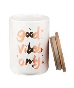 Butlers Aufbewahrungsdose Good Vibes 700 Ml QUEEN IT In Gold-Weiß -Relaxdays Verkaufsshop butlers aufbewahrungsdose good vibes 700 ml queen it in gold weiss 3