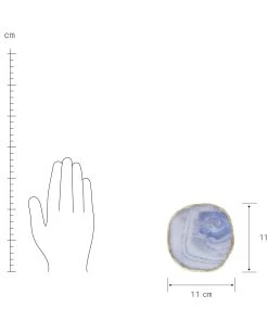 Butlers Edelsteinuntersetzer Ø11cm CRYSTAL In Blau-Gold -Relaxdays Verkaufsshop butlers edelsteinuntersetzer o11cm crystal in blau gold 2