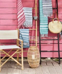 Butlers Hamamtuch L 170 X B 90cm SURFSIDE In Blau -Relaxdays Verkaufsshop butlers hamamtuch l 170 x b 90cm surfside in blau 5