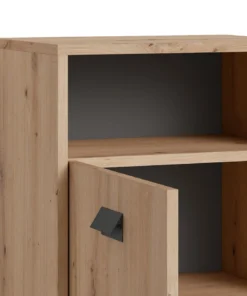 ByLiving Badezimmer-Schrank Wellness In Artisan Eiche - (B) 42 X (H) 77,5 X (T) 31 Cm -Relaxdays Verkaufsshop byliving badezimmer schrank wellness in artisan eiche b 42 x h 77 5 x t 31 cm 3