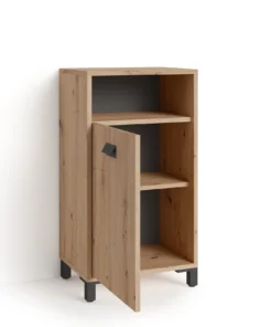 ByLiving Badezimmer-Schrank Wellness In Artisan Eiche - (B) 42 X (H) 77,5 X (T) 31 Cm -Relaxdays Verkaufsshop byliving badezimmer schrank wellness in artisan eiche b 42 x h 77 5 x t 31 cm 6 scaled