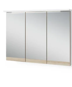 ByLiving Spiegelschrank MARINO In Schneeweiß / Eiche - (B) 80 X (H) 60 X (T) 20 Cm -Relaxdays Verkaufsshop byliving spiegelschrank marino in schneeweiss eiche b 80 x h 60 x t 20 cm 2 scaled
