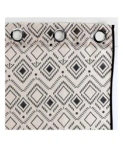 Douceur D'intérieur Gardine "Nailka" In Beige/ Schwarz -Relaxdays Verkaufsshop douceur dinterieur gardine nailka in beige schwarz 3