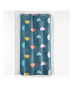 Douceur D'intérieur Gardine "Pop Art" In Blau