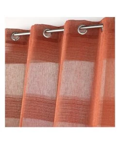 Douceur D'intérieur Gardine "Terraza" In Terrakotta -Relaxdays Verkaufsshop douceur dinterieur gardine terraza in terrakotta 3