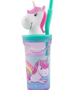 EINHORN Von P:os Trinkbecher "Einhorn" In Flieder/ Bunt - (H)23 Cm - Ø 7,3