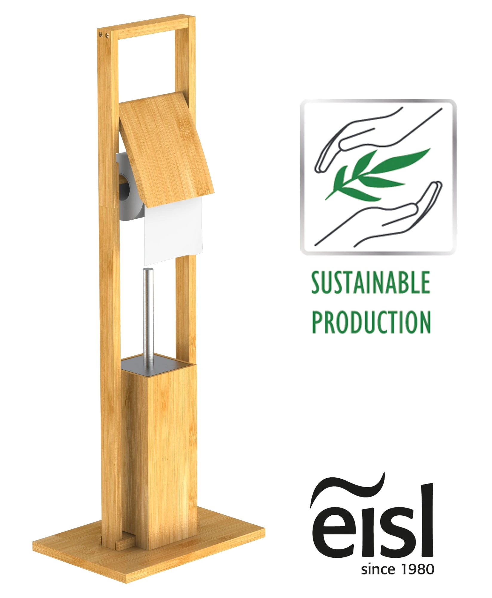 Eisl Since 1980 Bambus WC Garnitur In Hellnatur - (B) 30 Cm 3 Eisl Since 1980 Bambus WC Garnitur In Hellnatur - (B) 30 Cm – Bild 3