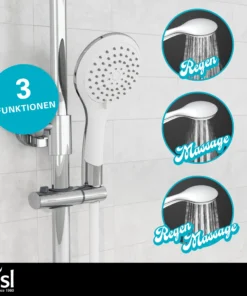 Eisl Since 1980 Thermostat Duschset GRANDE VITA In Chrom/Weiß -Relaxdays Verkaufsshop eisl since 1980 thermostat duschset grande vita in chrom weiss 2