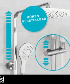 Eisl Since 1980 Thermostat Duschset GRANDE VITA In Chrom/Weiß -Relaxdays Verkaufsshop eisl since 1980 thermostat duschset grande vita in chrom weiss 5