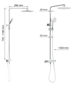 Eisl Since 1980 Thermostat Duschset GRANDE VITA In Chrom/Weiß -Relaxdays Verkaufsshop eisl since 1980 thermostat duschset grande vita in chrom weiss 8