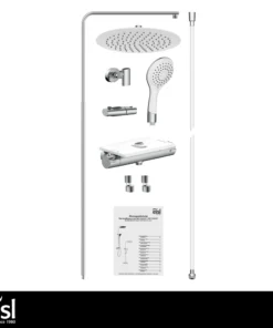 Eisl Since 1980 Thermostat Duschset GRANDE VITA In Chrom/Weiß -Relaxdays Verkaufsshop eisl since 1980 thermostat duschset grande vita in chrom weiss 9