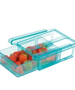 GOURMETmaxx 3tlg. Set: Kühlschrank Organizer In Türkis -Relaxdays Verkaufsshop gourmetmaxx 3tlg set kuhlschrank organizer in turkis 2