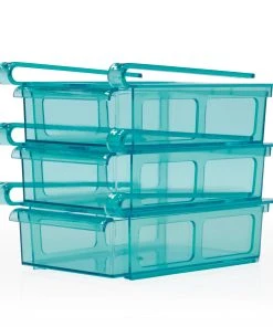 GOURMETmaxx 3tlg. Set: Kühlschrank Organizer In Türkis -Relaxdays Verkaufsshop gourmetmaxx 3tlg set kuhlschrank organizer in turkis 4