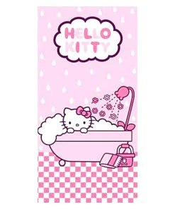 Bade-/Strandtuch Hello Kitty - (L) 140 Cm X (B) 70 Cm In Rosa