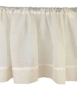 HomeLiving Spar-Set 2x Fenstervorhang "Herz An Herz", 140 X 45 Cm In Beige